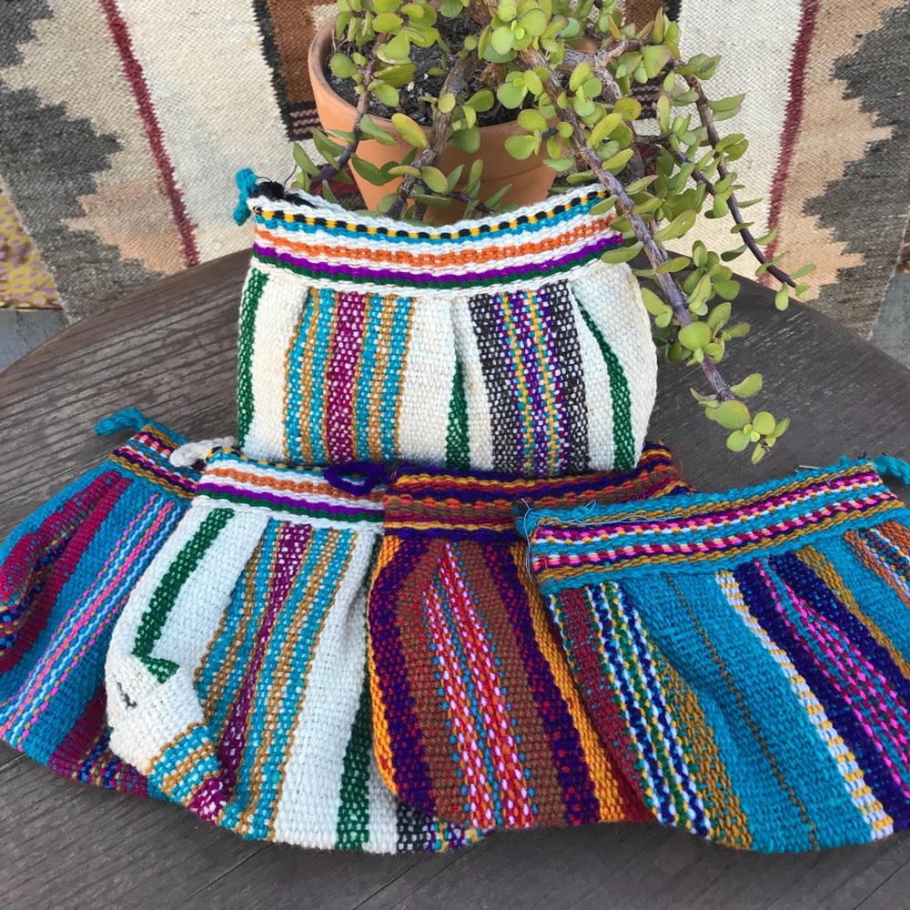 Peruvian Boho Tribal Pouch, Wallet, Make-Up bag